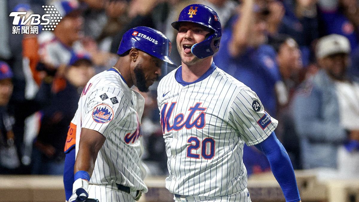 大都會除了想網羅索托,還有意留住巨砲一壘手阿隆索(Pete Alonso)。(圖/達志影像路透社)