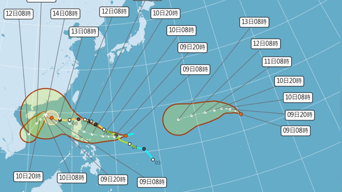 天氣/西北太平洋「熱低大混戰啟動」 氣象粉專曝來台灣機率