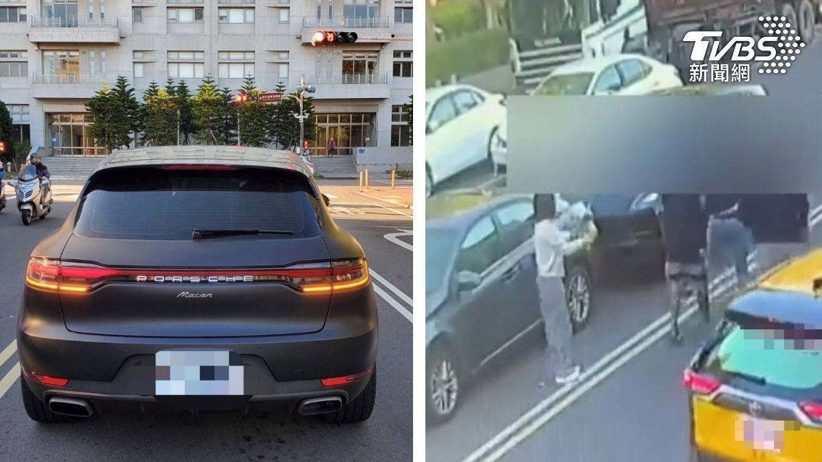 有片/雞腿換的?代駕開保時捷追撞前車 車主氣炸烙人街頭開扁