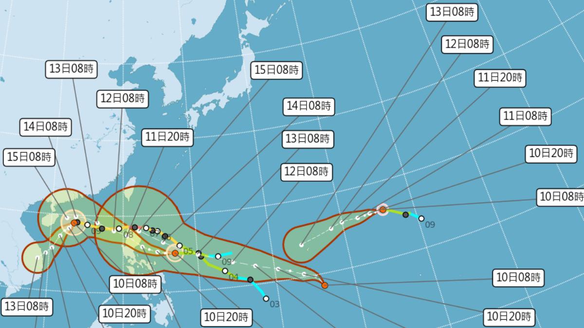 天氣/恐4颱鼎立!天兔快生成 路徑北轉「這天是關鍵」