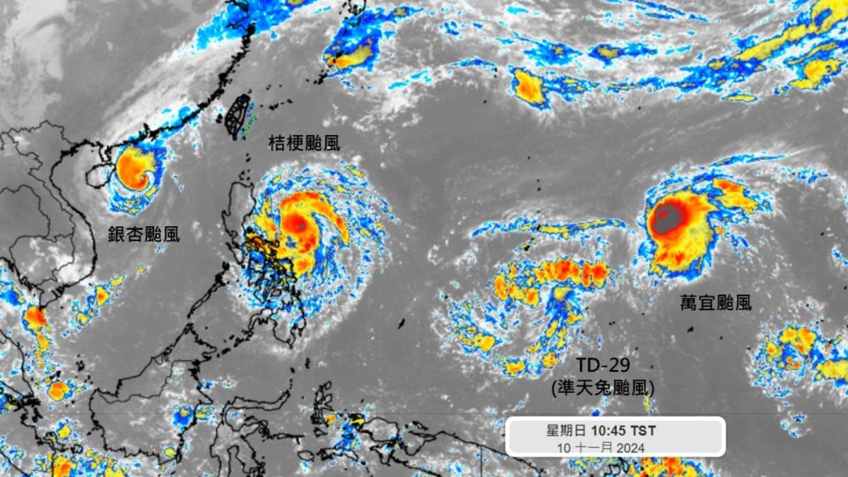天氣／不是烏薩奇颱風！專家估「24小時4颱並立」　天兔恐威脅台