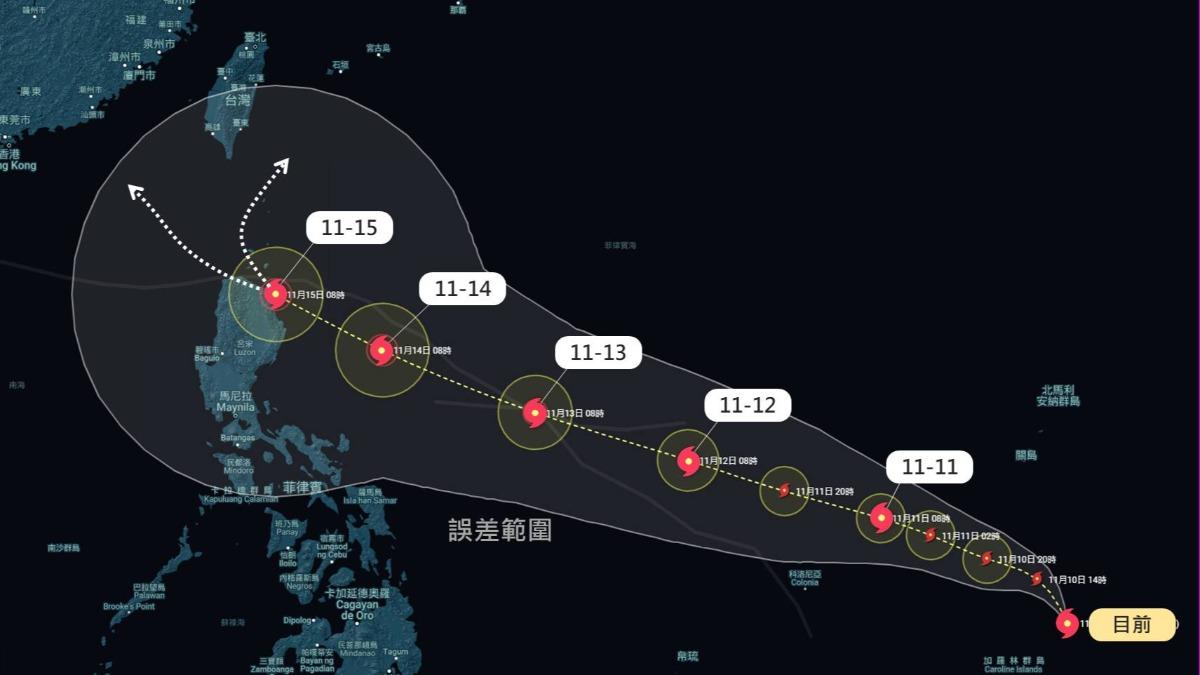 天氣／天兔颱風將形成！5天後恐轉向北上　粉專：變數大關鍵日是周四