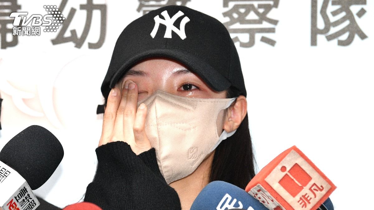 李多慧哭了。(圖/胡瑞麒攝)