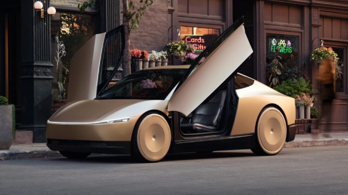 特斯拉稍早已經發表無人計程車Cybercab。(圖/Tesla)