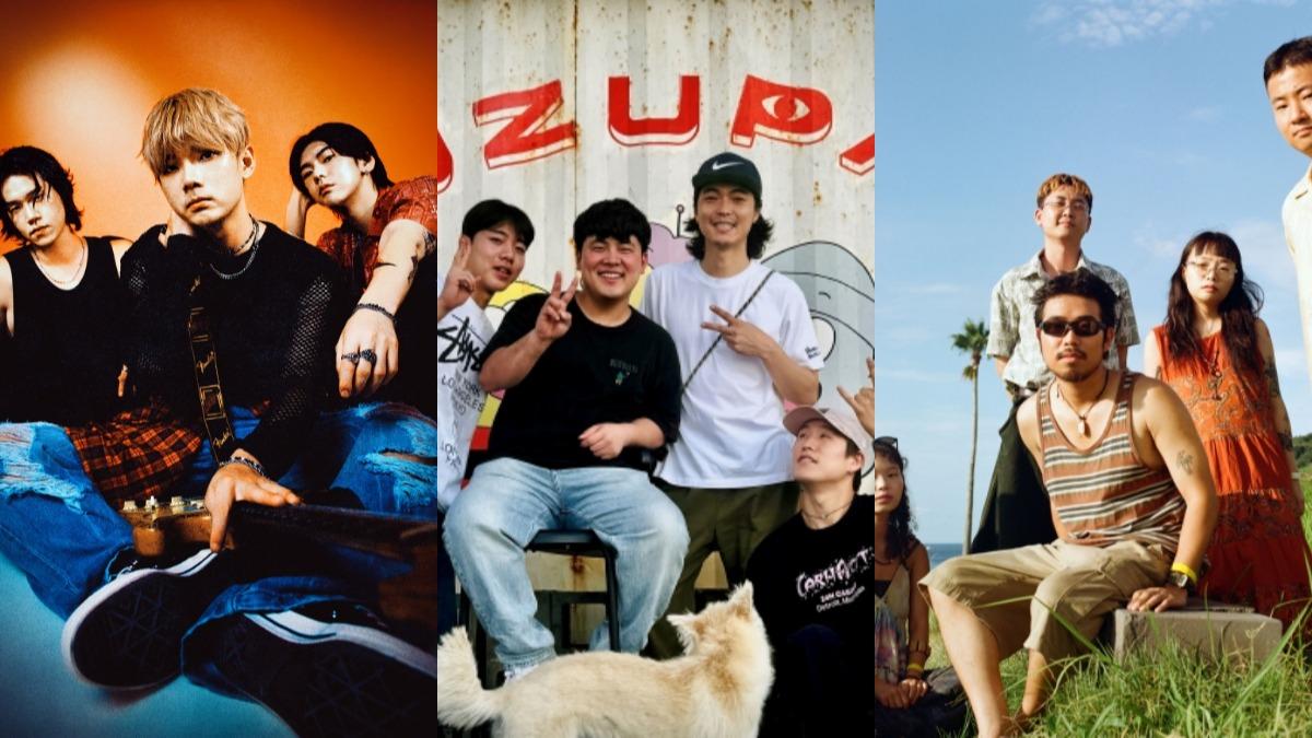 MGFF(맥거핀)、Staypuller(스테이플러)、Jisury Club(지소쿠리클럽)。(圖/高雄流行音樂中心提供)