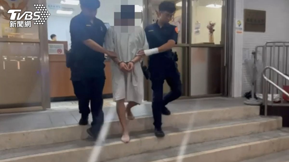 江男被警方移送法辦。（圖／TVBS）