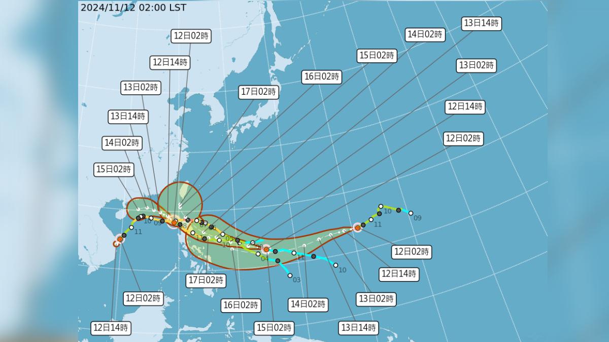 天氣/四颱共舞!輕颱天兔「未來動向曝」 2地嚴防雨彈