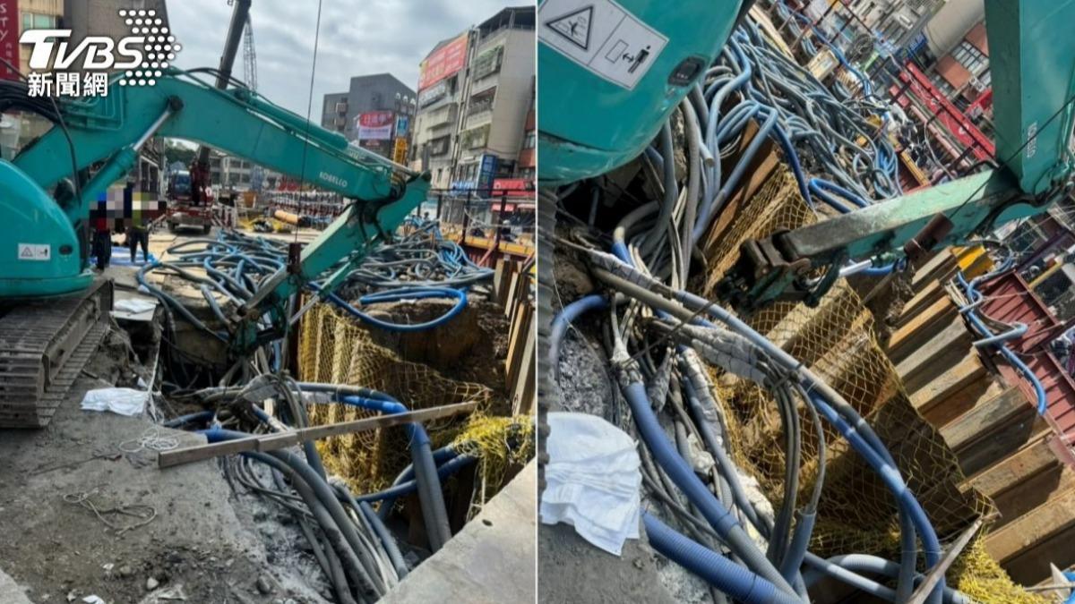 該捷運工程工地曾挖斷電纜線釀成爆炸意外。(圖/TVBS)