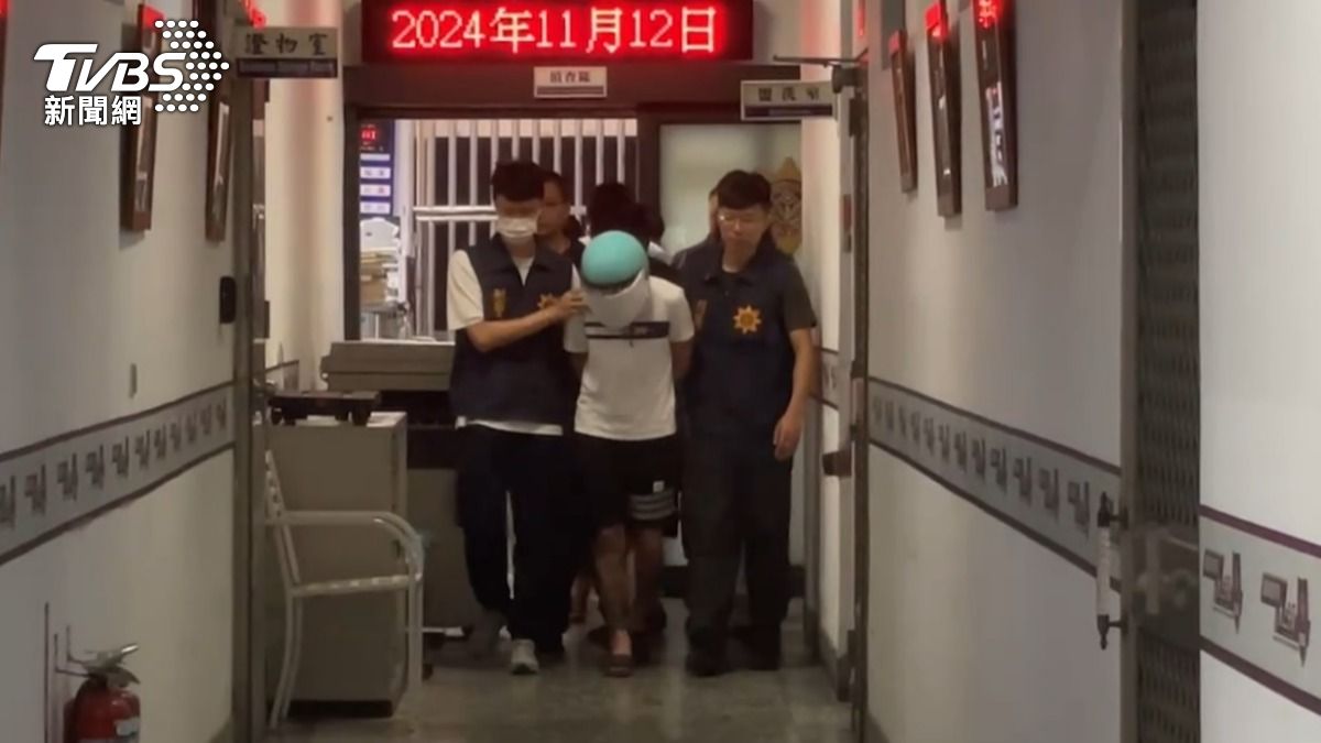 事發後警方緝捕王男。(圖/TVBS)