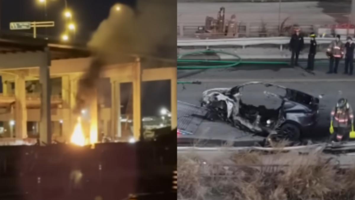 特斯拉自撞爆炸「電動車門打不開」　加拿大4男女活活燒死