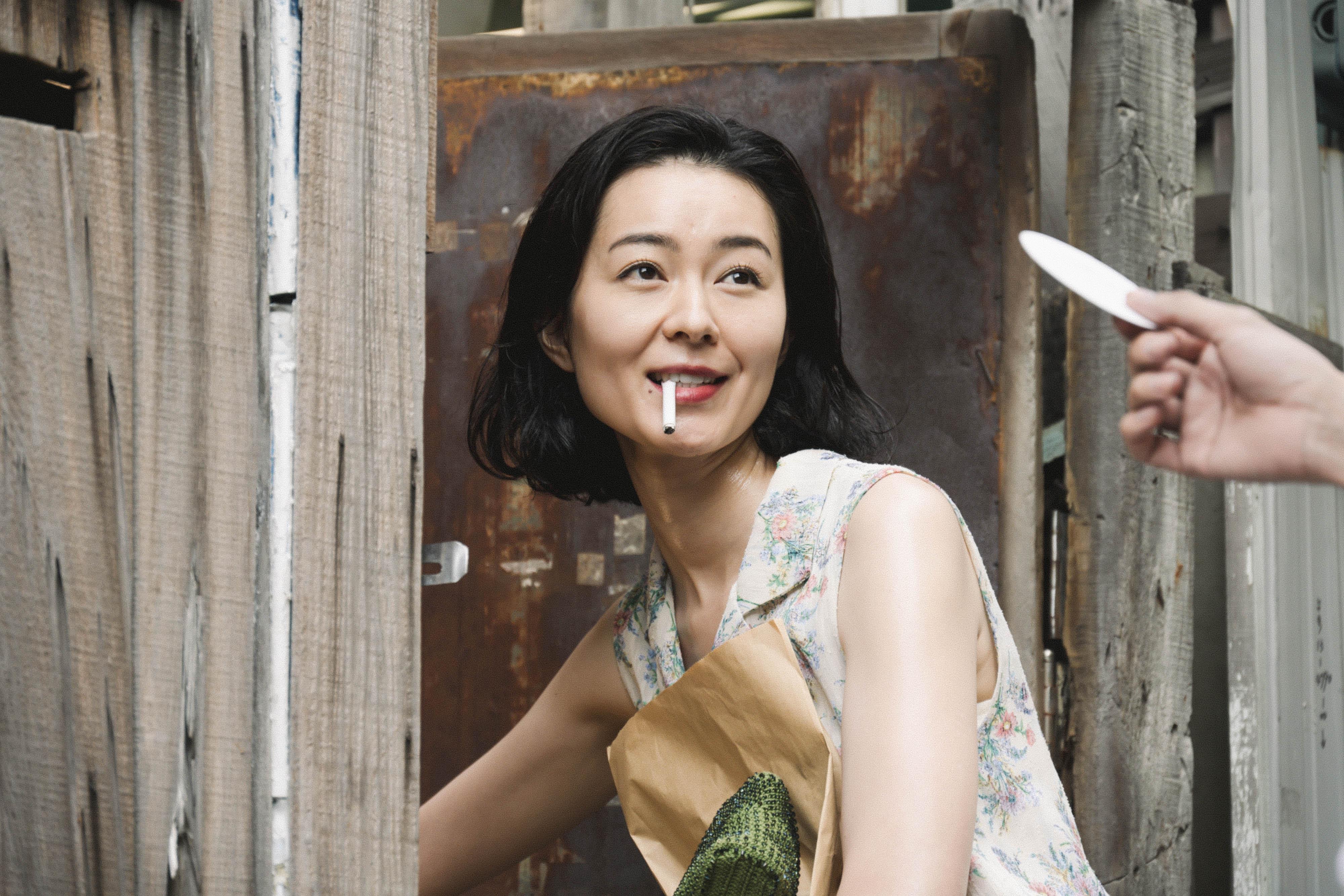 中村映里子被嘉義市場的特殊食材嚇到。(圖/翻攝自ame_yokujo推特)