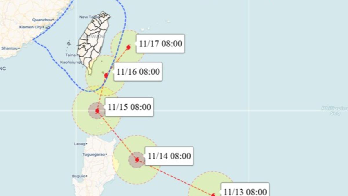 天氣/天兔颱風逼近 專家估3地列陸警:路徑類似米勒颱風