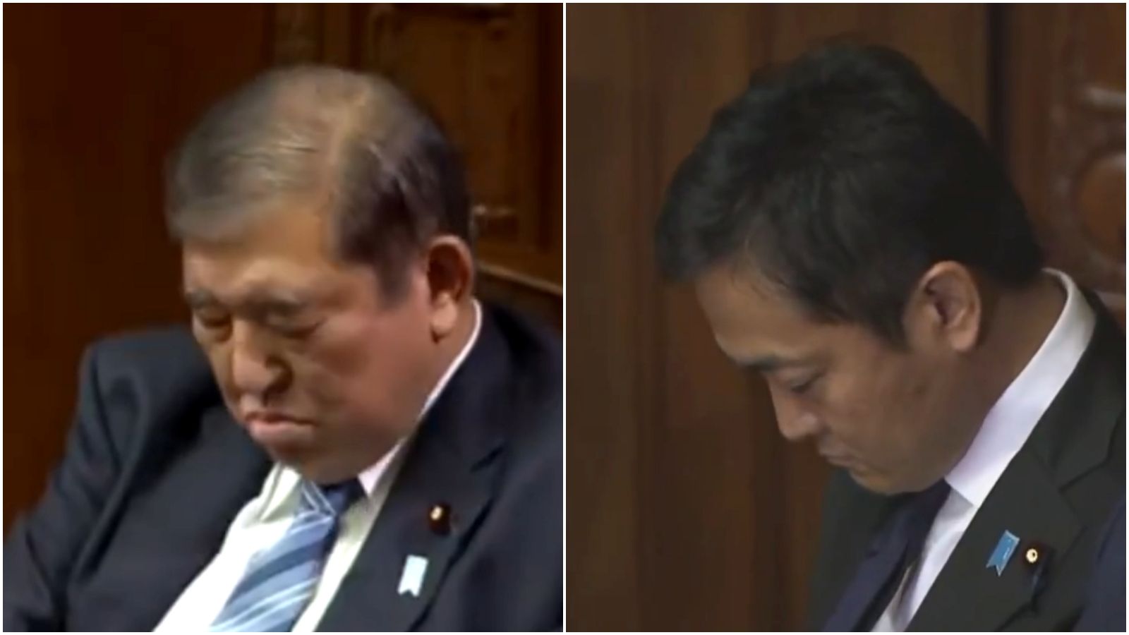 有片／不只石破茂！「偷情正妹」日在野黨魁也睡著　網譏：晚上太忙很累