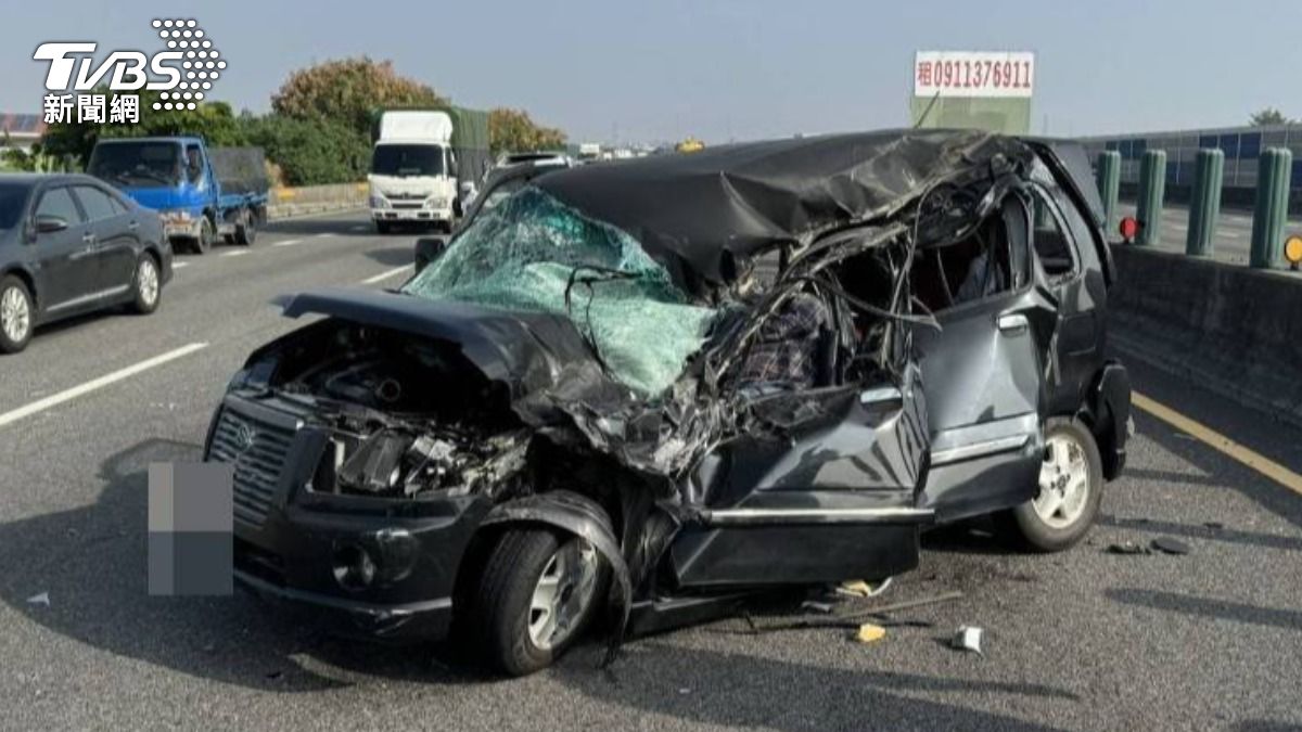 國1大貨車輪胎彈飛對向 駕駛遭擊中「頭破血流」慘死