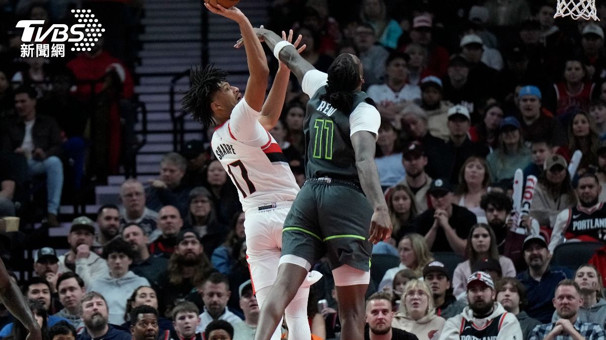NBA/夏普生涯新高33分!菜鳥中鋒單場8鍋 拓荒者主場獵灰狼