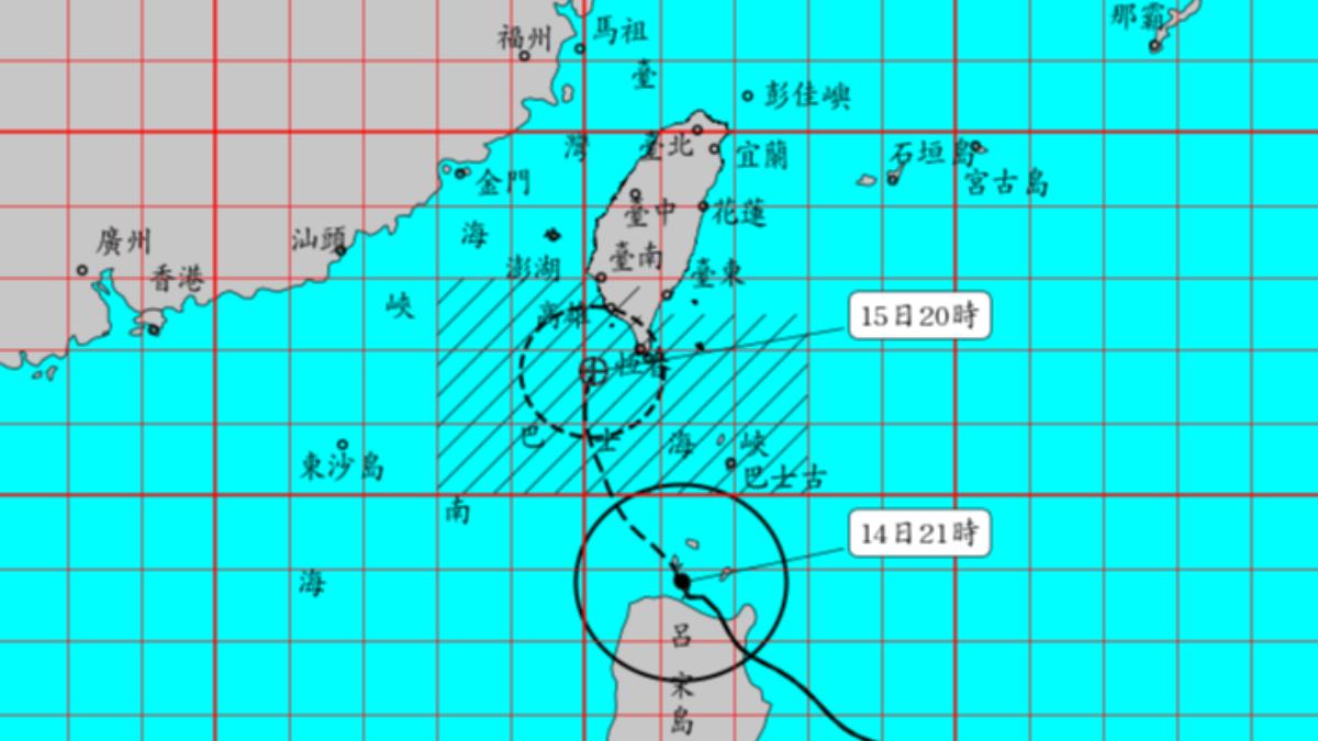 天氣/中颱天兔進逼!「2地首當其衝」防豪雨 氣象署:路徑還有變數