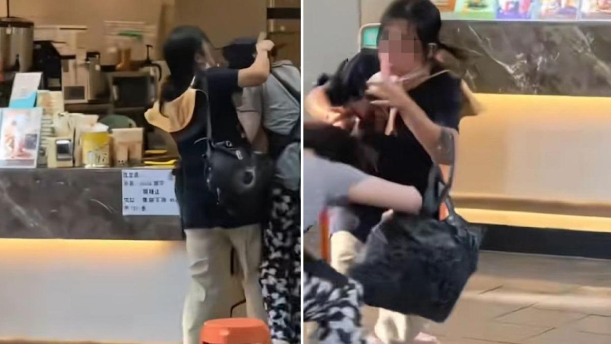 瘋狂影片曝光！小孩被控偷奶茶　媽媽反痛毆廣州CoCo女店員