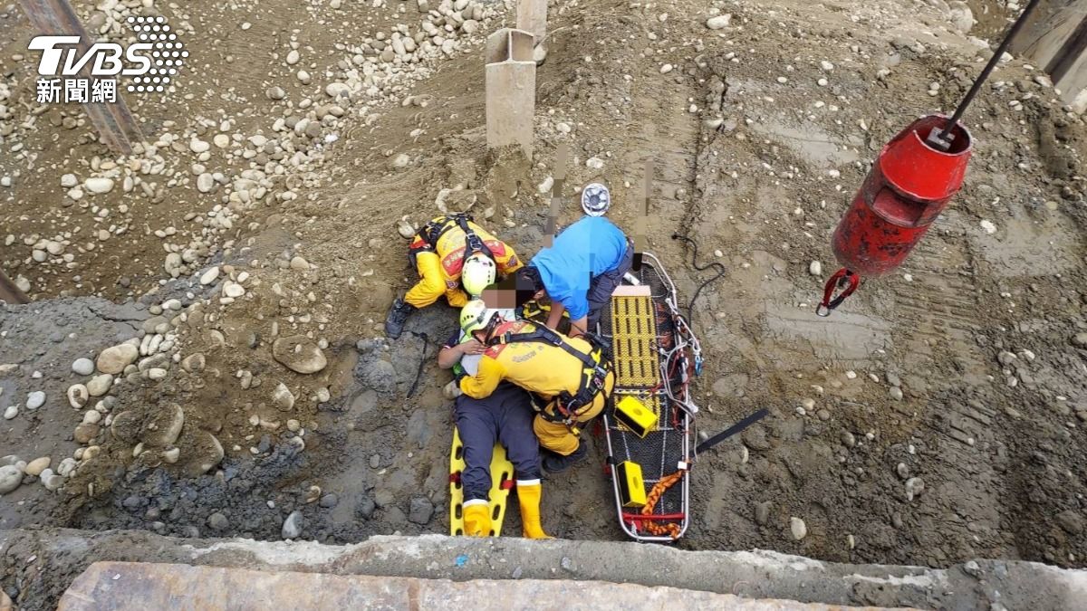 台中建案工安意外！男一樓急墜2米地下室　動彈不得疑斷手