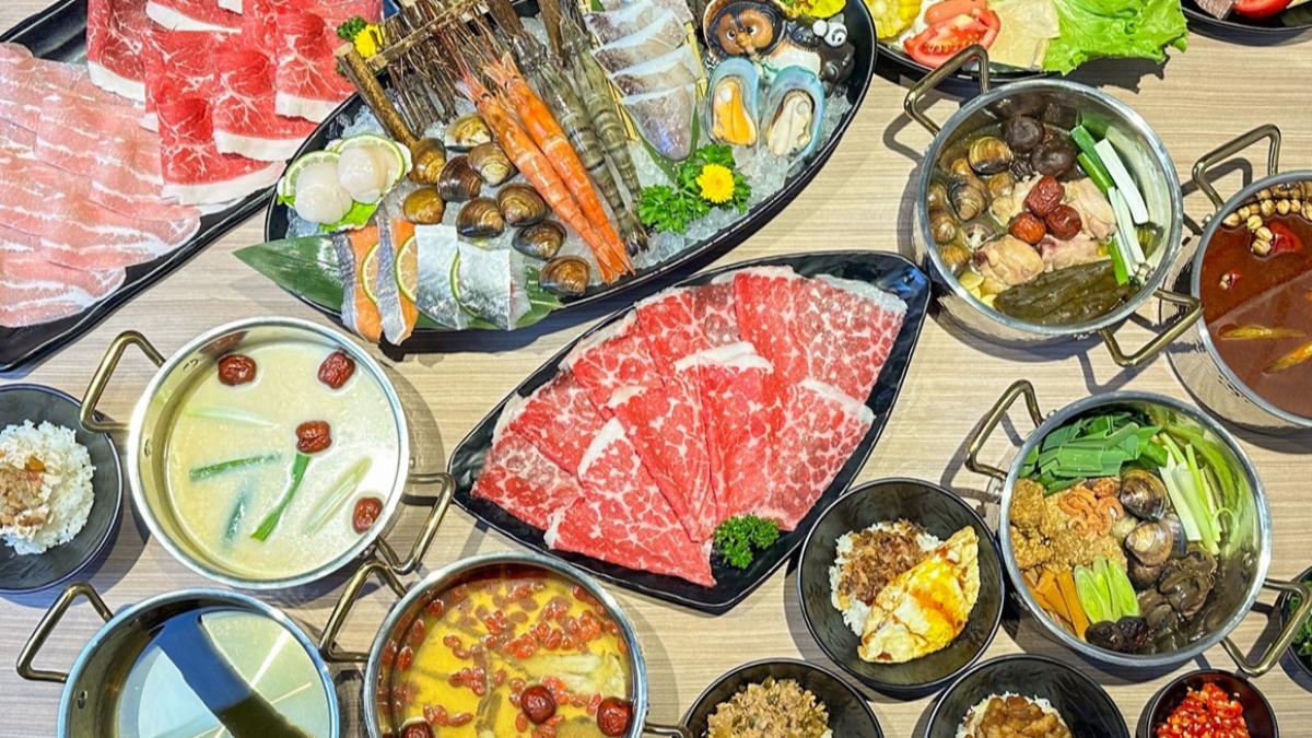 肉之間大盤肉幸福鍋物：免費送美國安格斯黑牛。（圖／食尚玩家）