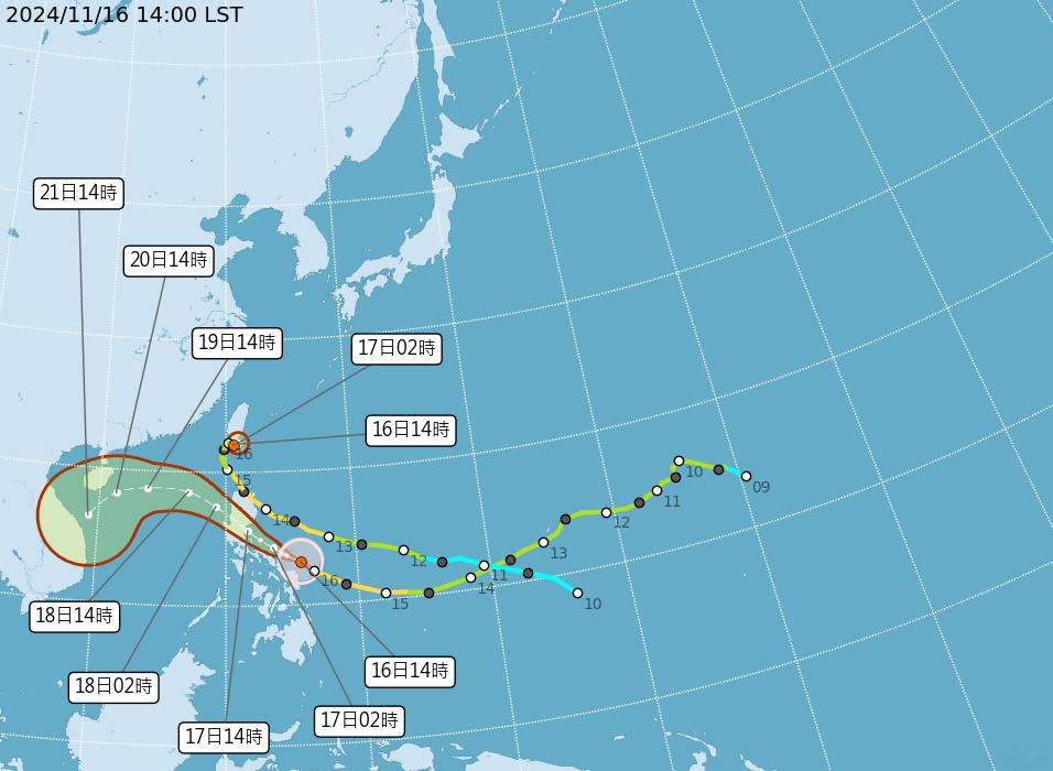 颱風-颱風路徑-最新颱風路徑-颱風萬宜-萬宜颱風-颱風萬宜路徑-氣象署