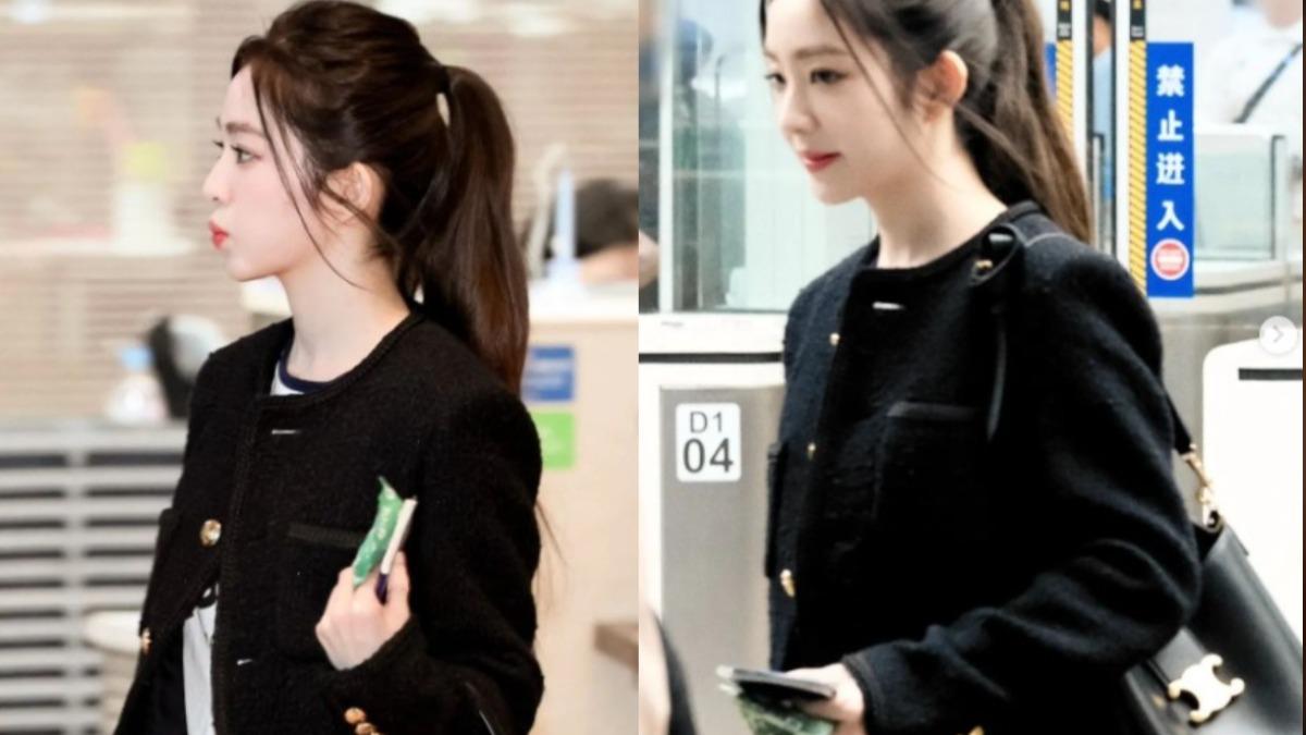 Red Velvet Irene機場穿搭。(圖/翻攝自IG@irene.galleryy)