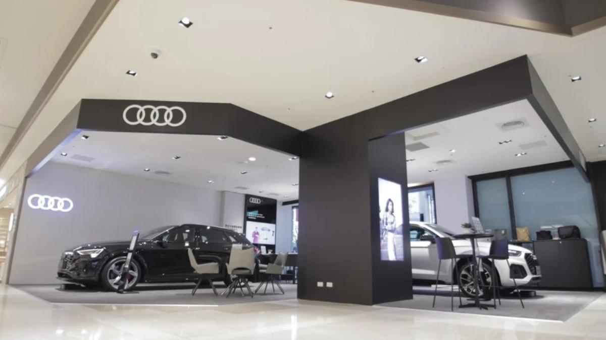 位於台北信義新天地A8的「Audi都會巡迴展」同步展出Q5 Sportback。(圖/Audi提供)