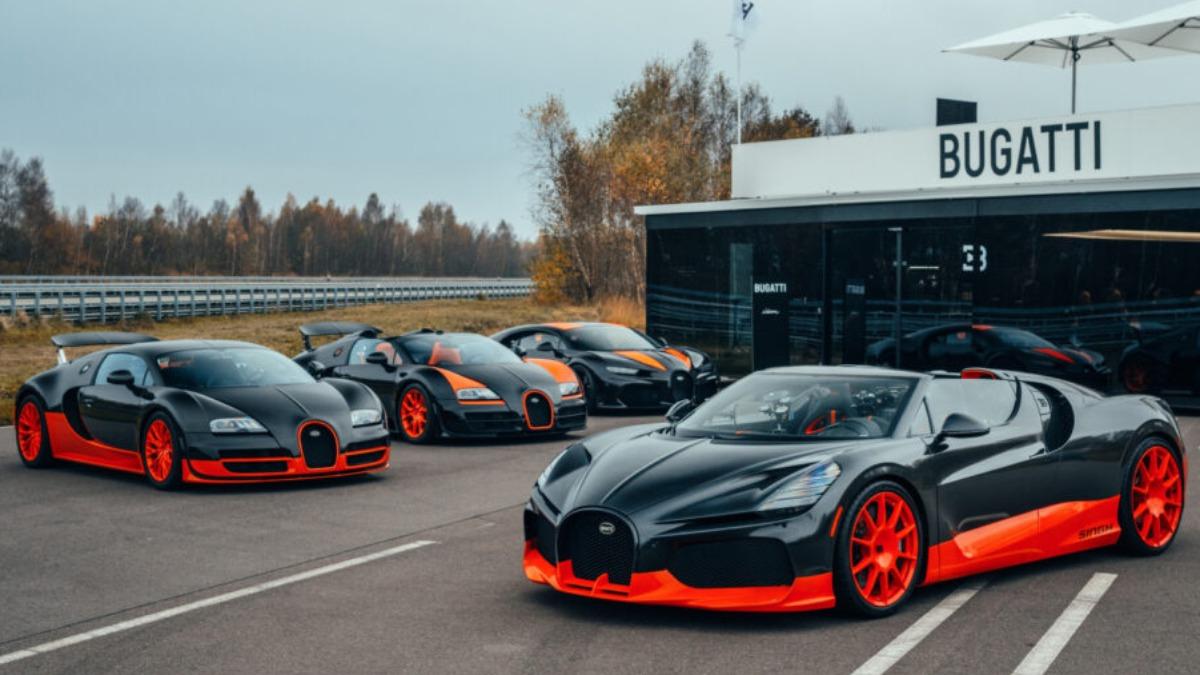 這輛W16 Mistral採用了Veyron 16.4 Super Sport相同的經典塗裝。(圖/Bugatti提供)