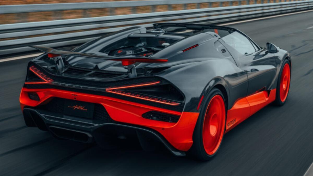 W16 Mistral尾部使用X狀的LED尾燈。(圖/Bugatti提供)