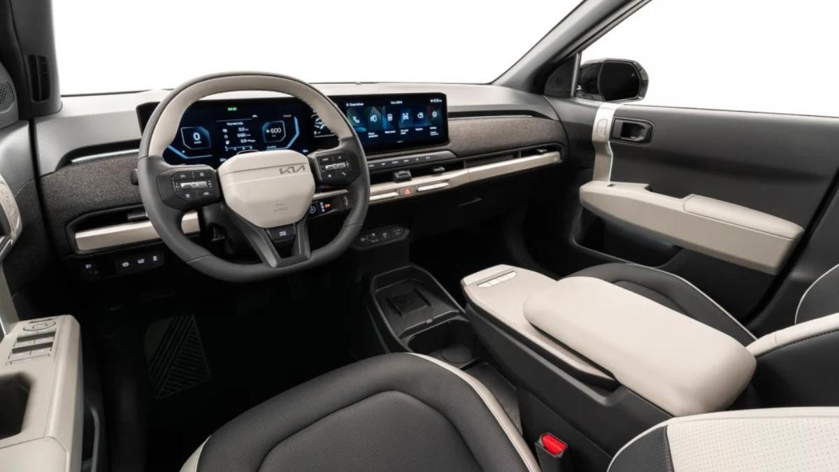 EV3車內同樣採用Kia新世代數位化佈局。(圖/Kia提供)