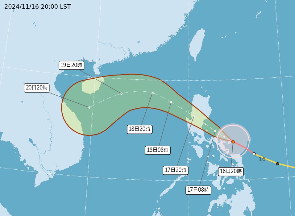 颱風-颱風路徑-最新颱風路徑-颱風萬宜-萬宜颱風-颱風萬宜路徑-氣象署