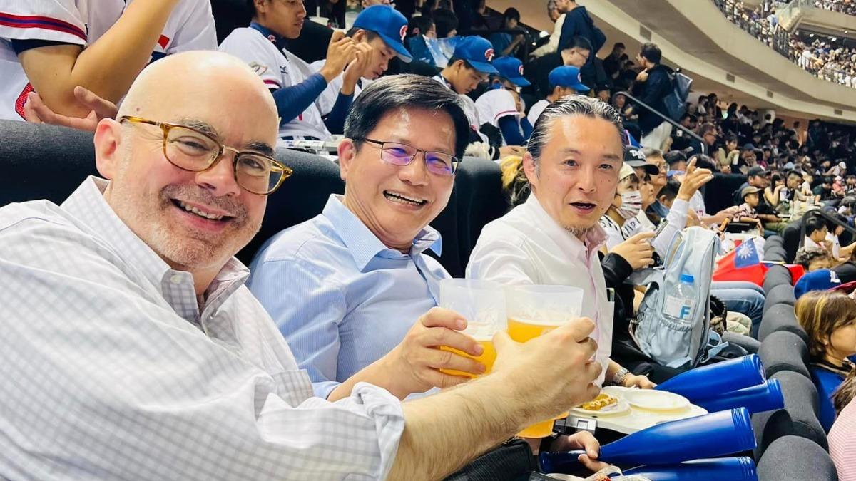 12強/台美日場邊外交!林佳龍乾杯「大谷立言」:一起前進東京