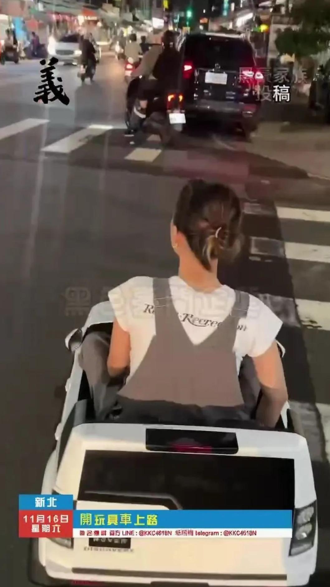 女子把危險當有趣。（翻攝黑色豪門企業）