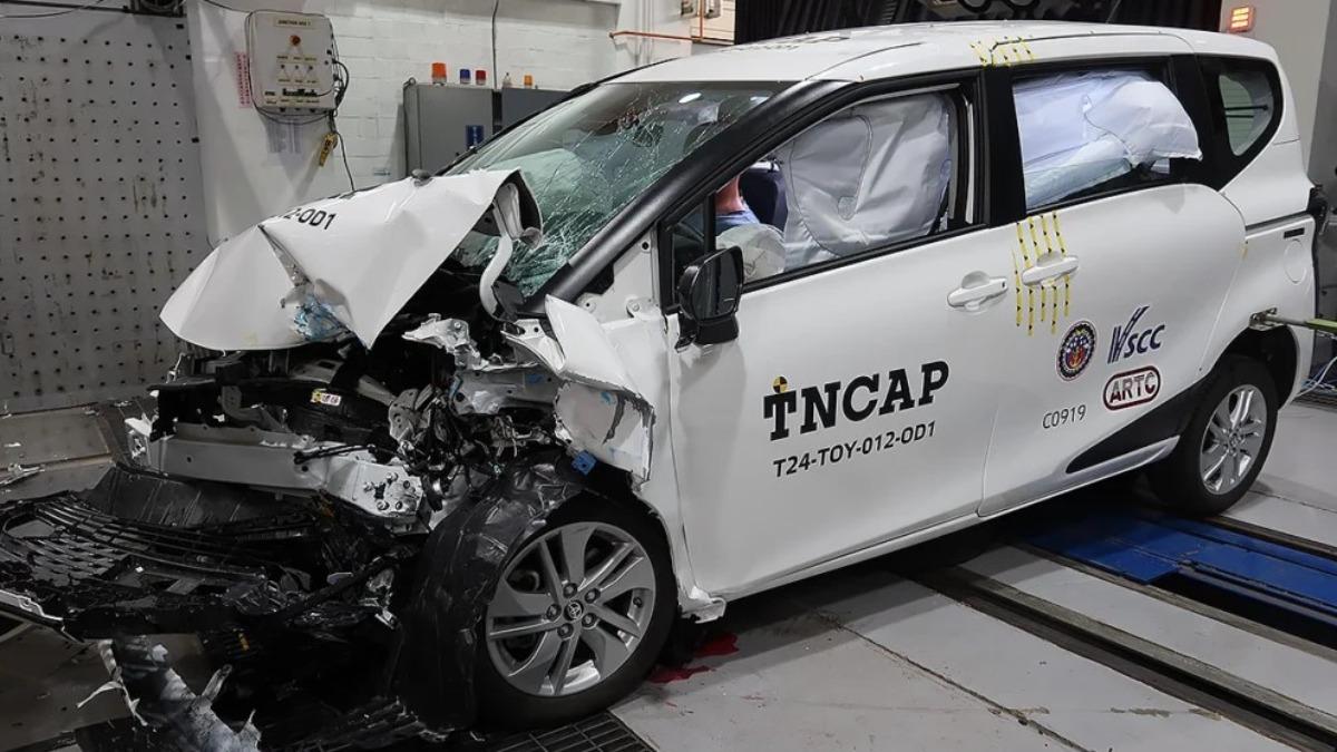 TNCAP公布Sienta安全評等成績。(圖/Toyota提供)