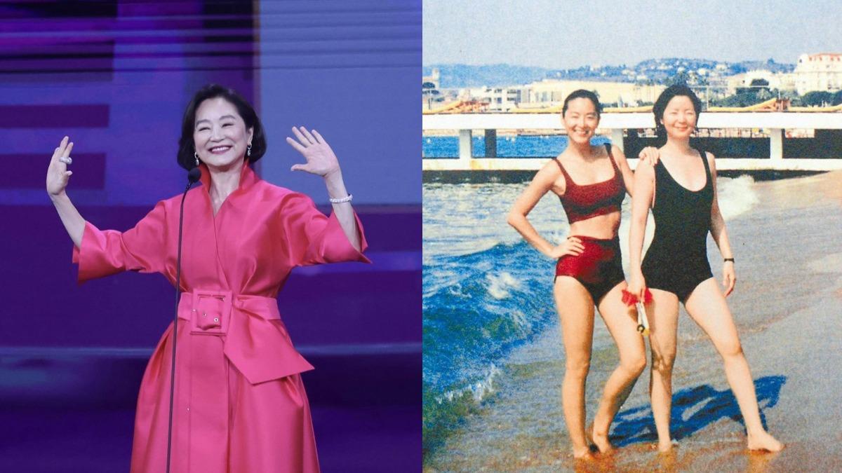 林青霞鄧麗君昔同遊法國！絕美泳裝照曝光　36歲狀態超驚人
