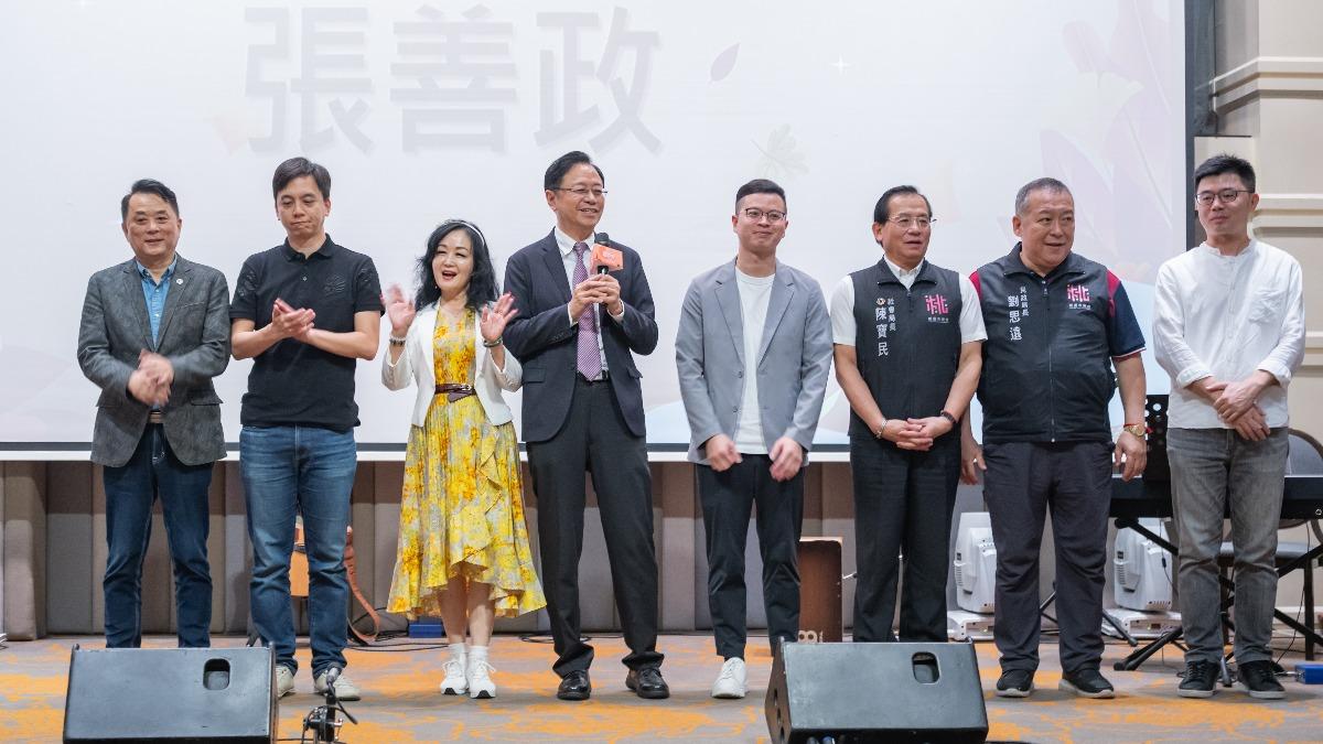 連續兩年參與餐會，桃園市長張善政感謝真正的力量是在民間。（圖／TVBS信望愛永續基金會提供）