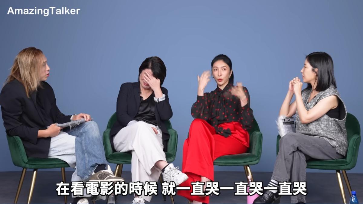 楊謹華曾有一次被劇組方竟要求和工作人員對親熱戲,而且她盡力表現最終卻還是被刷掉,這讓她忍不住崩潰痛哭。(圖/翻攝自驚奇玩起來 AmazingTalker Show YT)