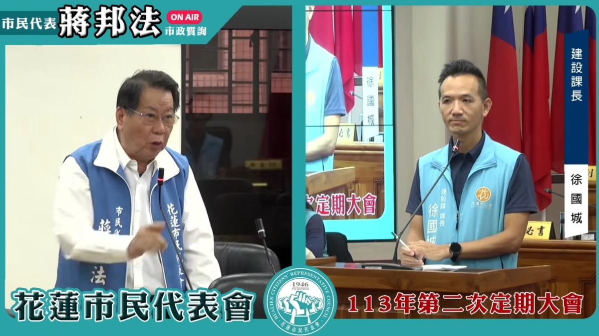 蔣邦法為大陳村爭取建設。（圖／翻攝自花蓮市民代表會臉書）