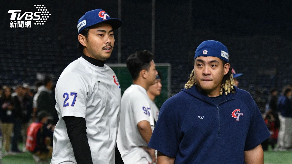 林家正在日本大巨蛋練球。（圖／胡瑞麒攝）