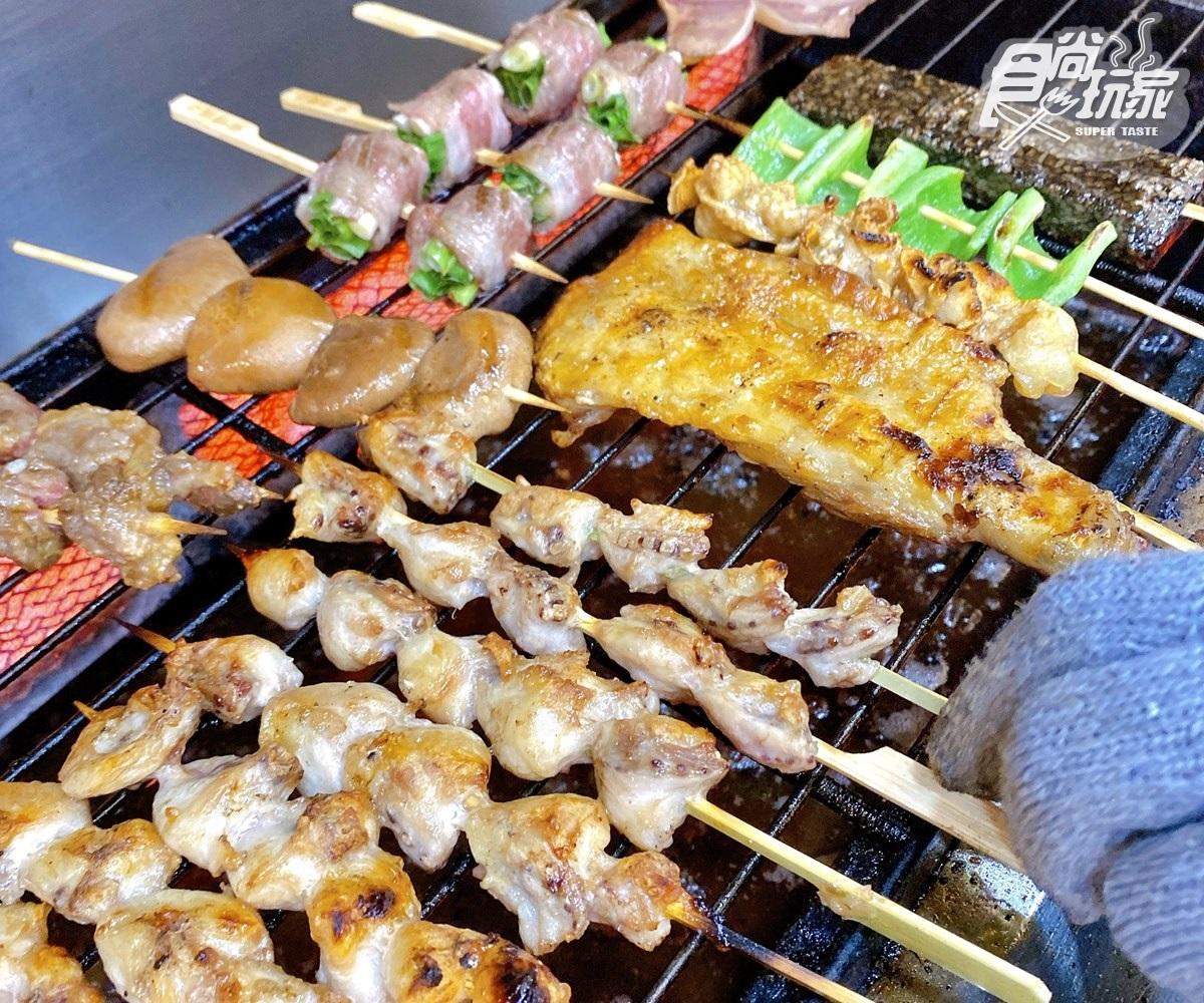 串燒鹹甜口感清爽不油膩，並保有食材的鮮甜多汁。（圖／食尚玩家提供）