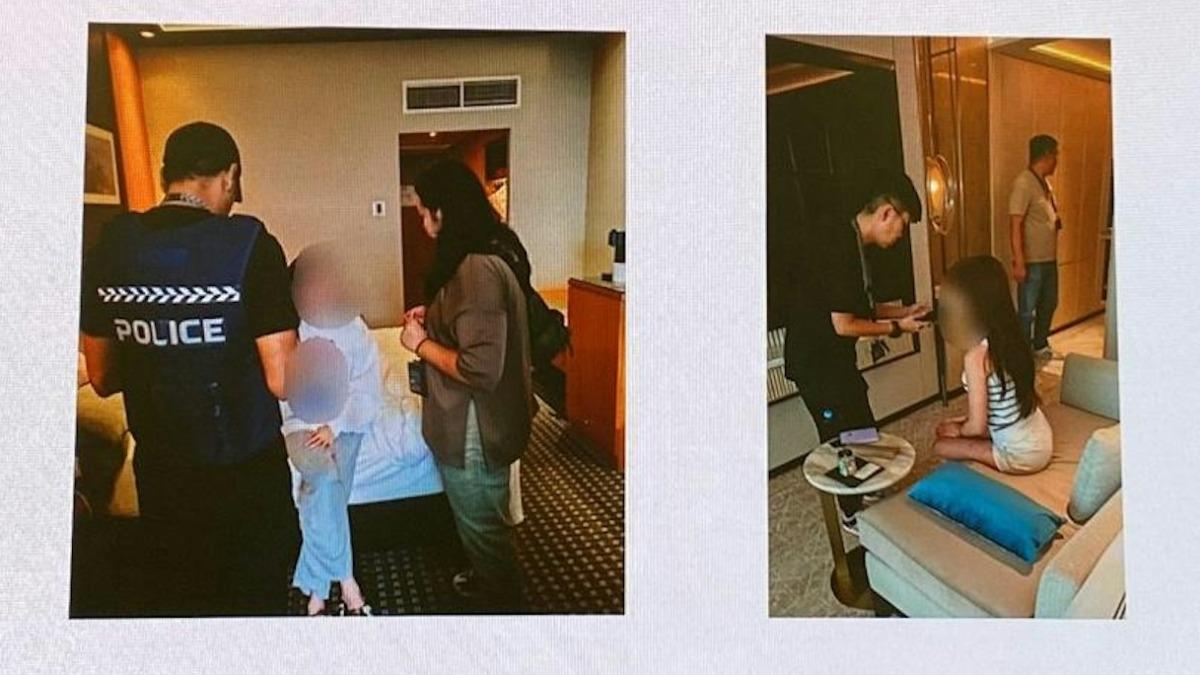 香港警方本次一共逮捕5男60女。(圖/翻攝自香港警務處)