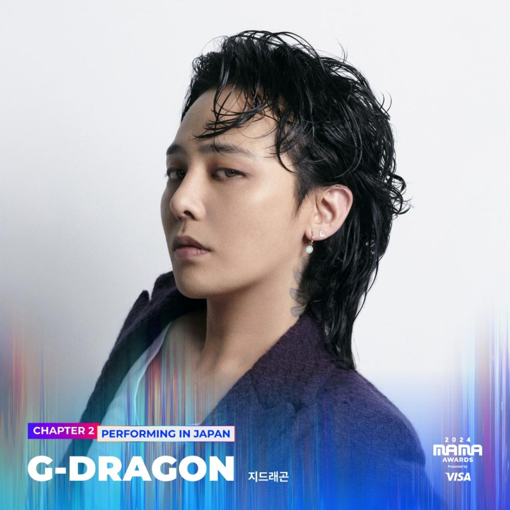 G-Dragon王者回歸,睽違9年站上MAMA舞台。(圖/翻攝自mnet_mama IG)