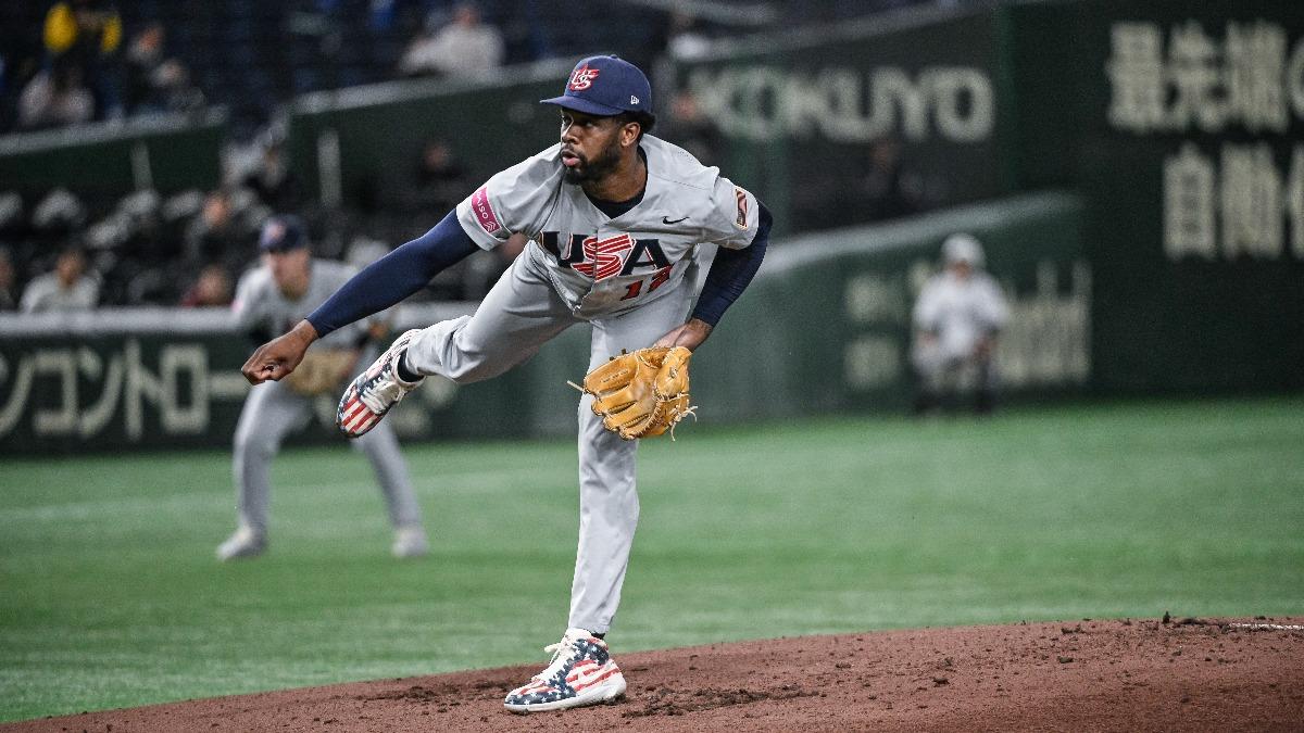 美國隊先發投手圖桑特。(圖/翻攝自Flickr@WBSC)