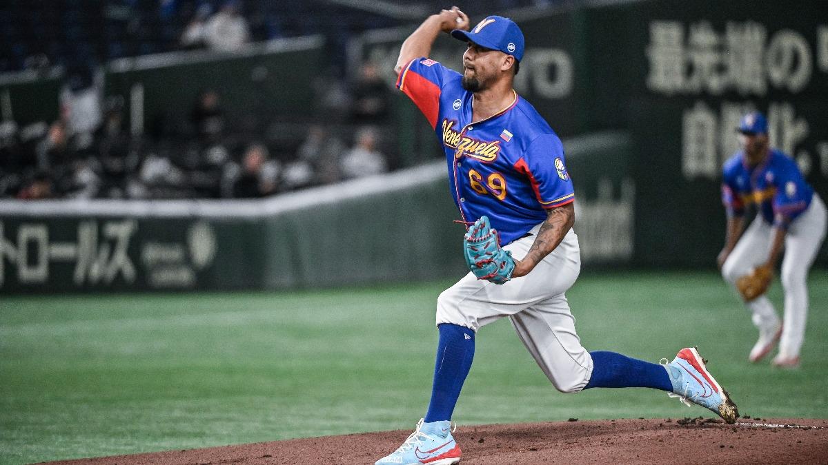 委內瑞拉的先發投手瓦加斯。(圖/翻攝自Flickr@WBSC)