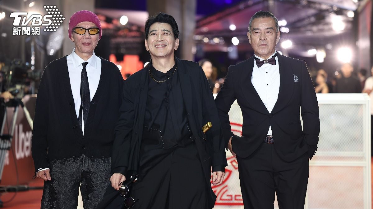太保(左起)、高捷、龍天翔擔任金馬頒獎人。(圖/TVBS娛樂組攝)