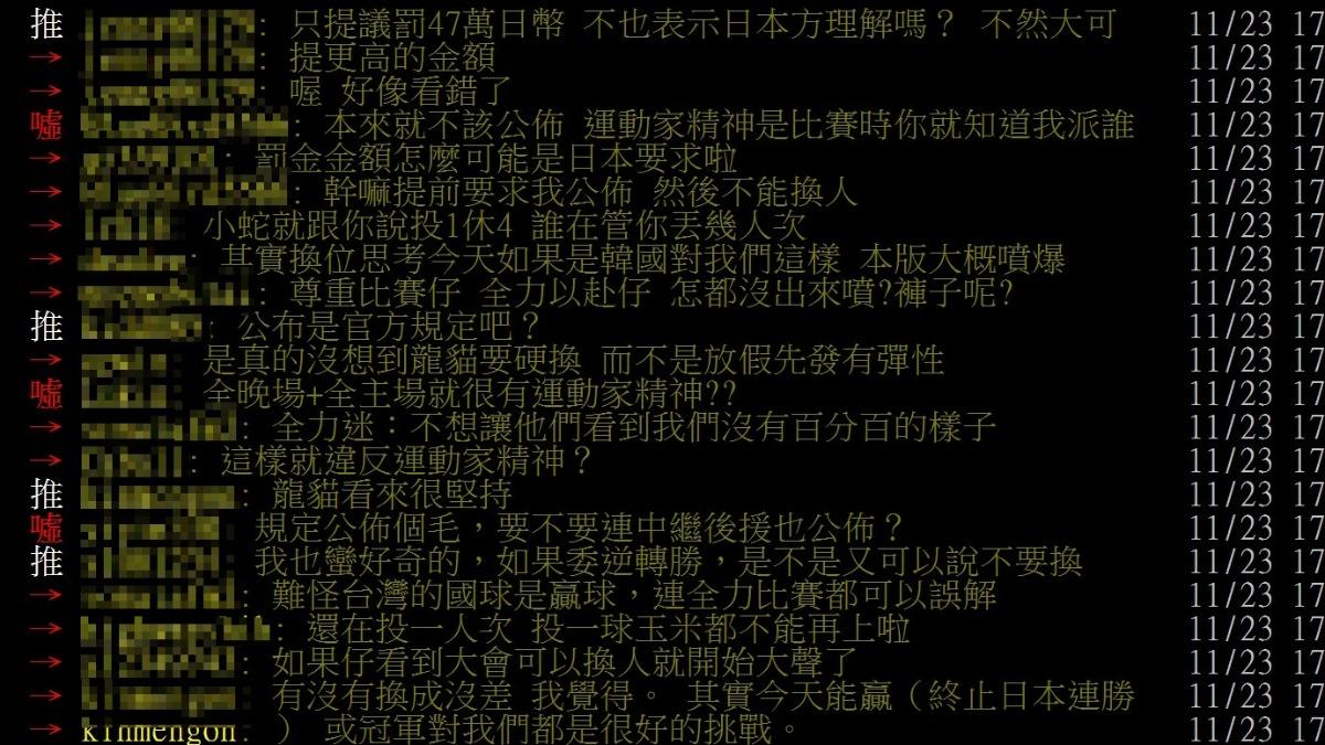 台灣網友討論。（圖／翻攝自PTT）