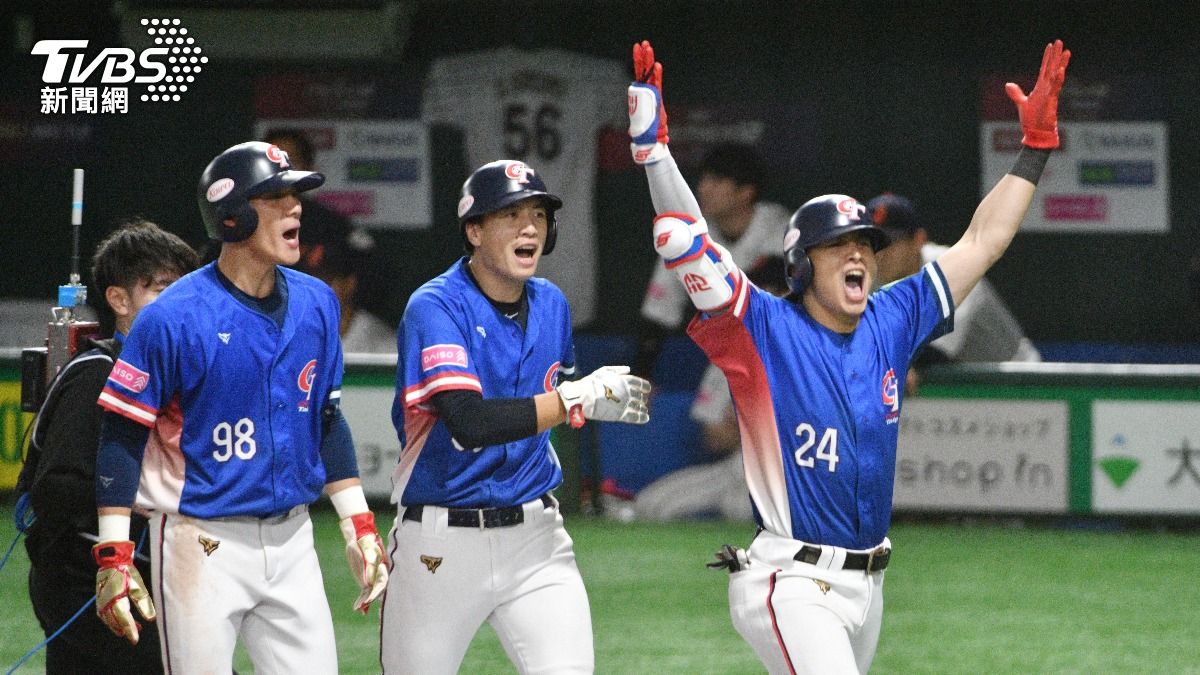 陳傑憲金牌戰對日三分砲,奠定勝基。(圖/胡瑞麒攝)