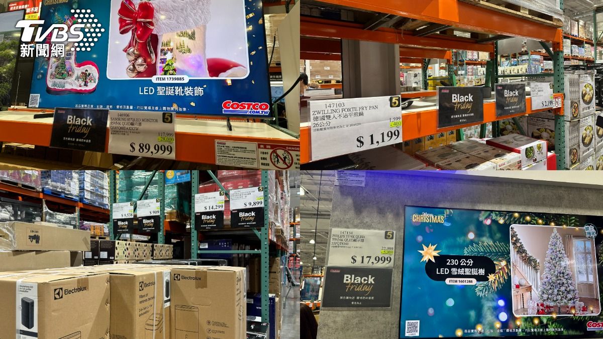 好市多黑五優惠商品。(圖/許稚佳攝)