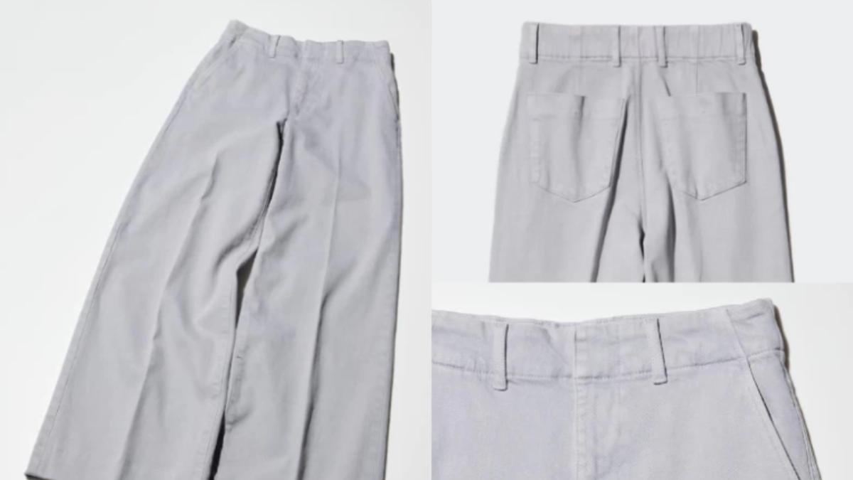 UNIQLO新款「白色神褲」。(圖/翻攝自UNIQLO官網)