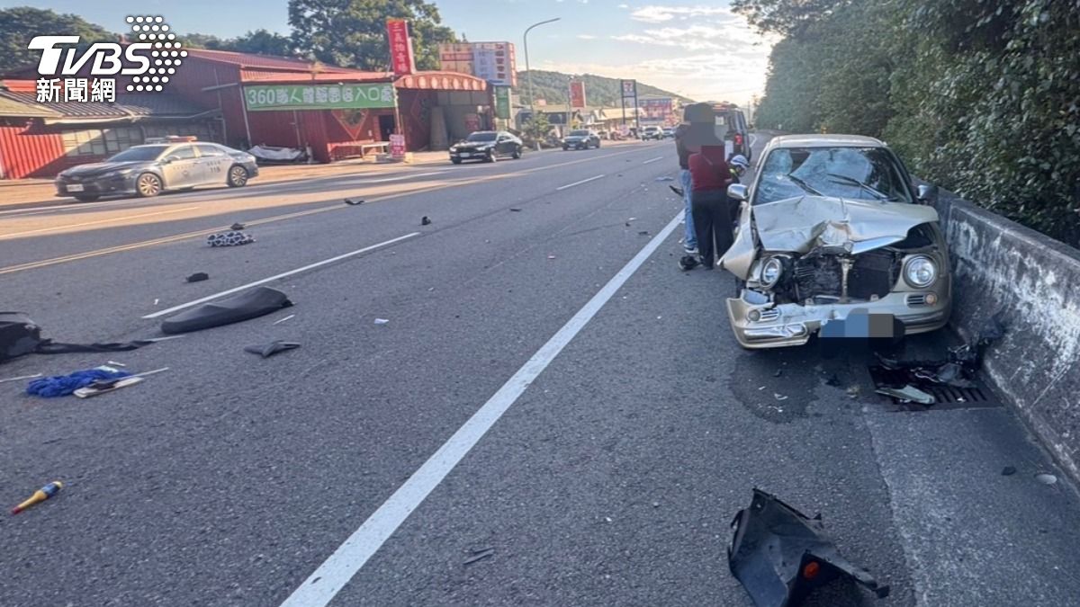 有片/苗栗汽車逆向撞機車 「車體瞬間粉碎」越籍外配傷重亡