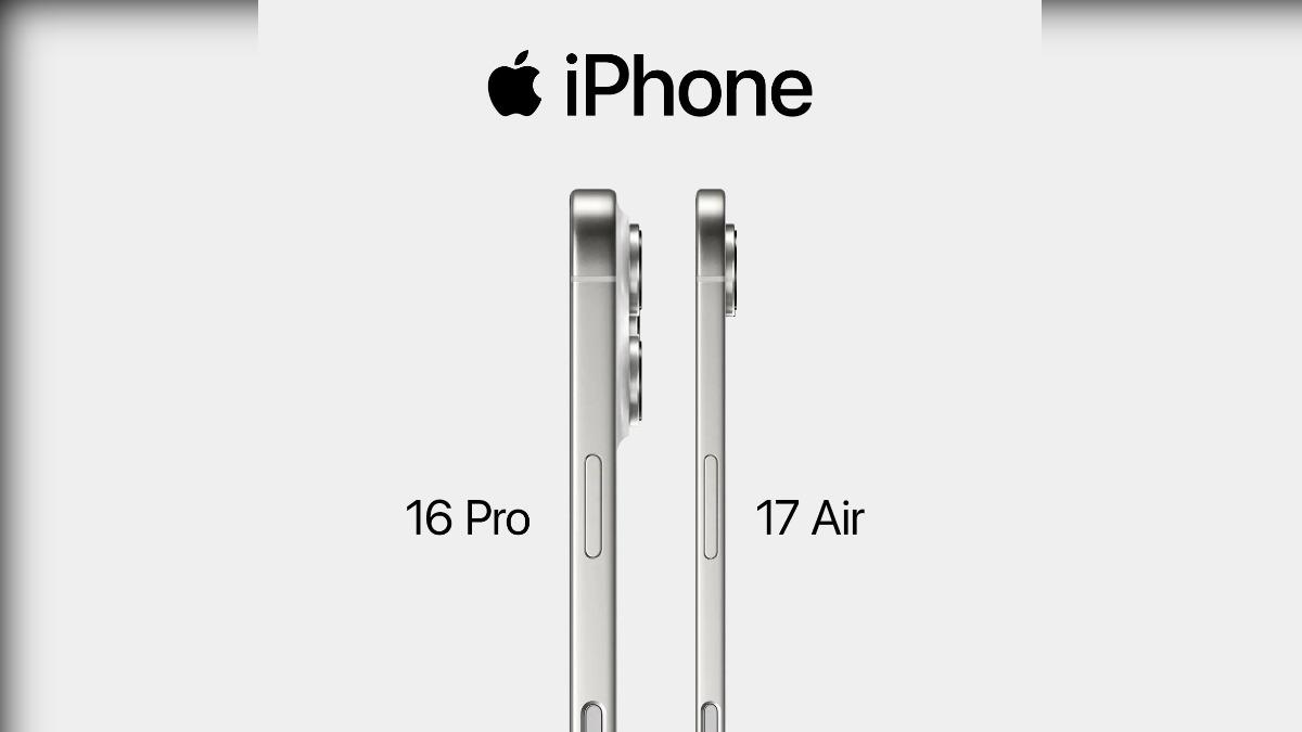 iPhone 17 Air的原型機厚度落在5至6毫米之間、與iPhone 16的7.8毫米相比大幅減少。(圖/翻攝自X@9to5mac)